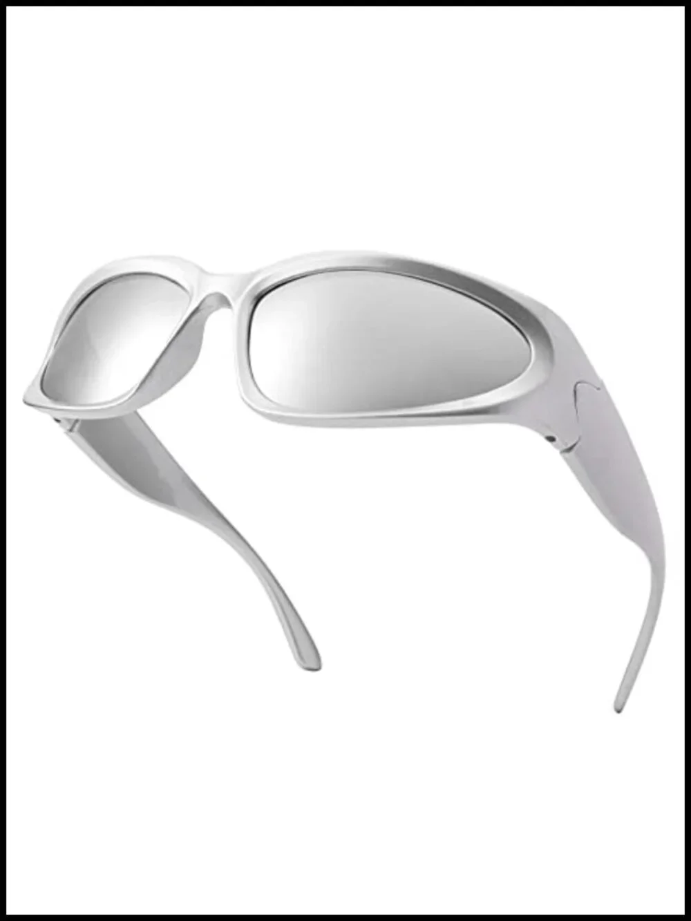 Wrap Around Sunglasses Men Women UV400 Sport Oval Frame